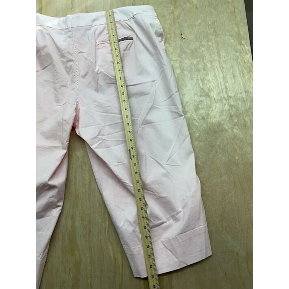 Avenue Pink Chino Capri Size 22 NWTs Stonewashed Cotton Blend - Picture 5 of 8